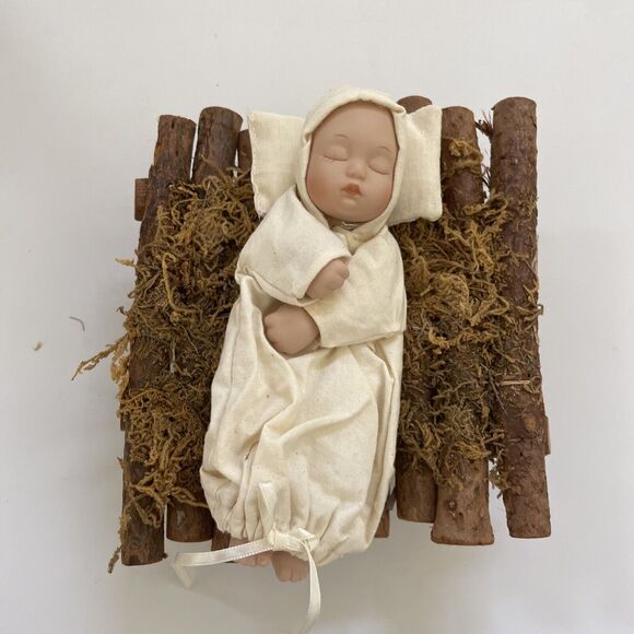 Ashton Drake Galleries Holy Family Nativity Set Porcelain Figurine Dolls Shepard - Picture 3 of 12